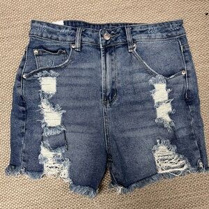Almost Famous Distressed Jean Shorts